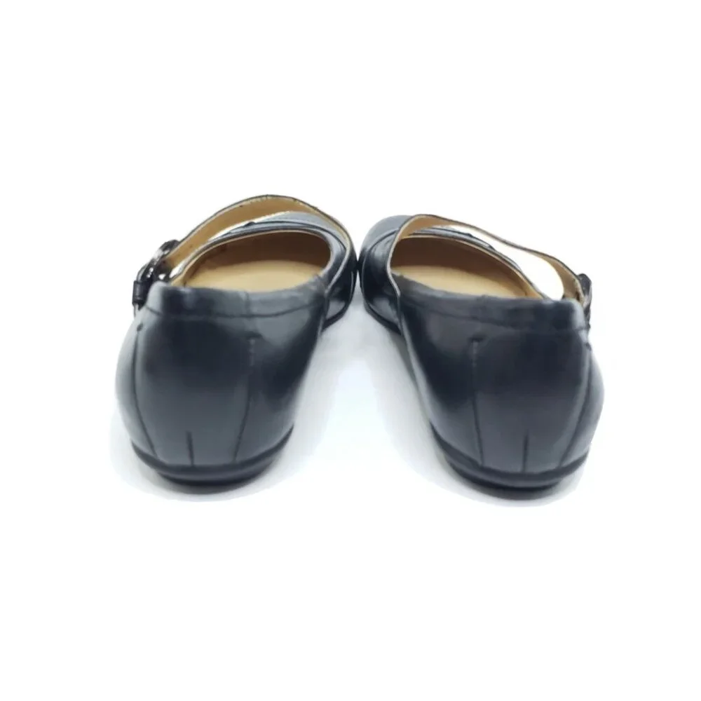 Miz Mooz Classic Black Mary Jane Flat Shoe